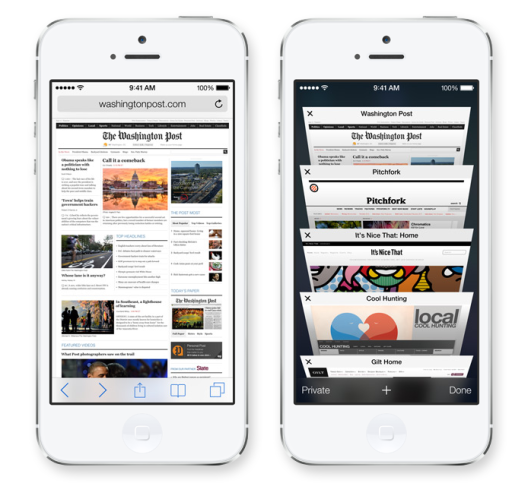 iOS 7 Safari