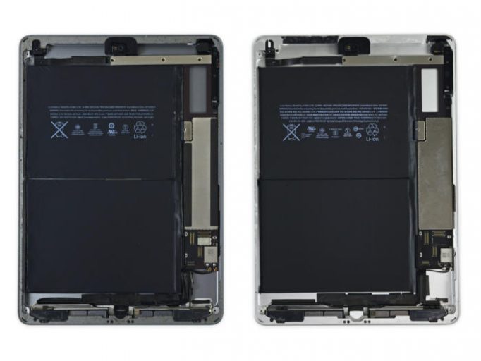 Porovnanie iPad Air vs. New iPad (zdroj: ifixit.com)